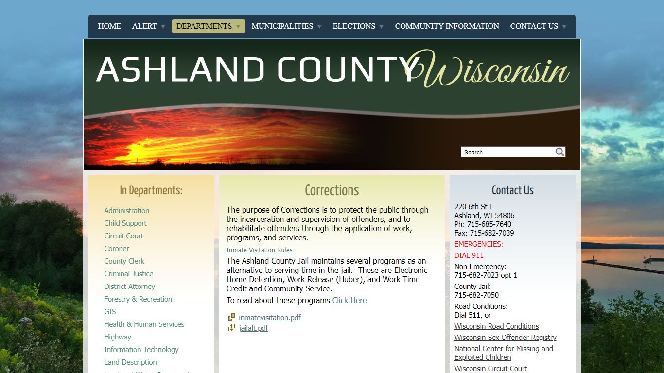 Corrections - Ashland County, WI